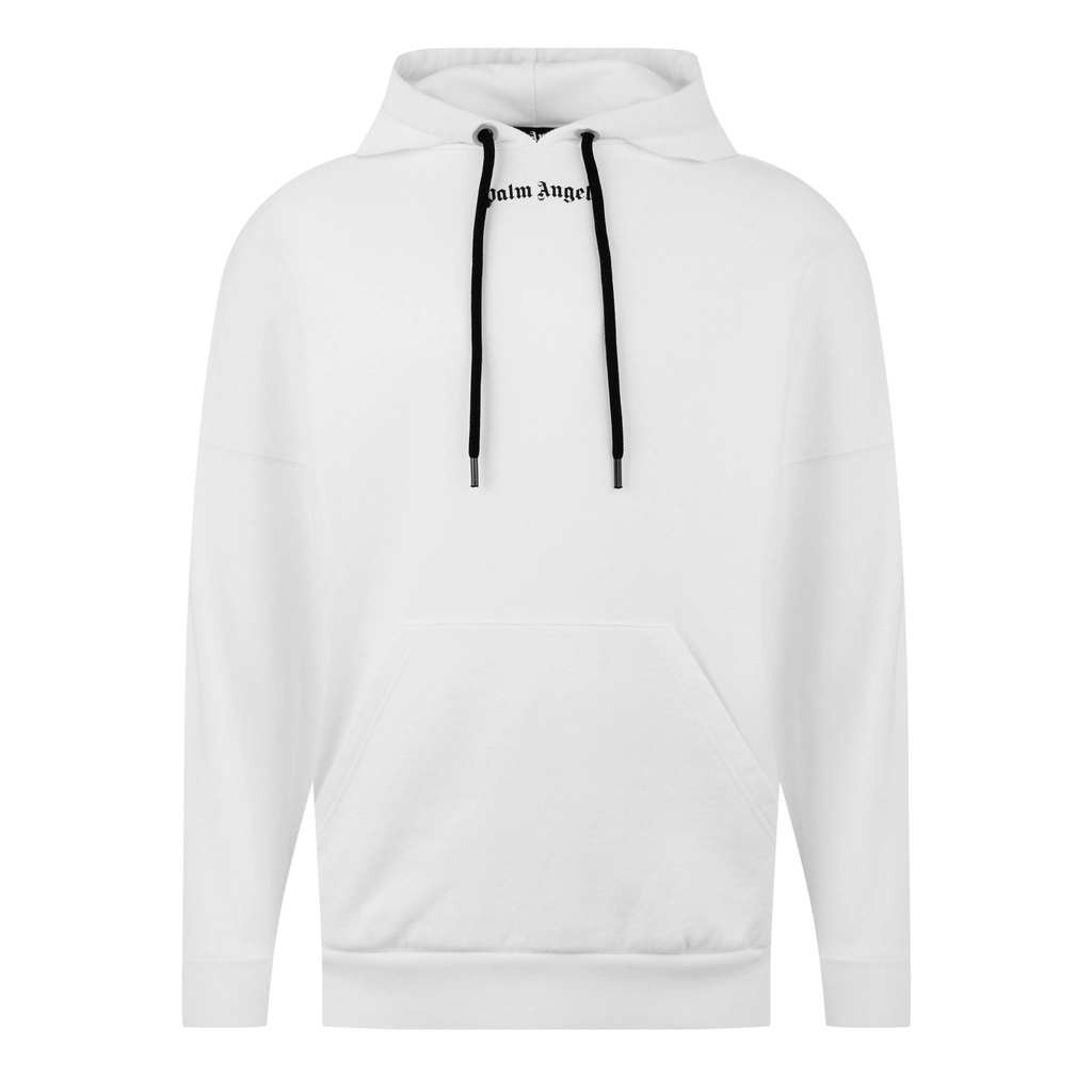 Palm Angels Logo Hoodie - White/Black